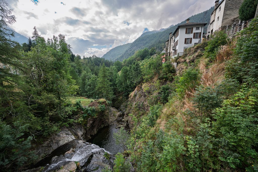 Fusio in the district of Vallemaggia in the canton of Ticino, Switzerland