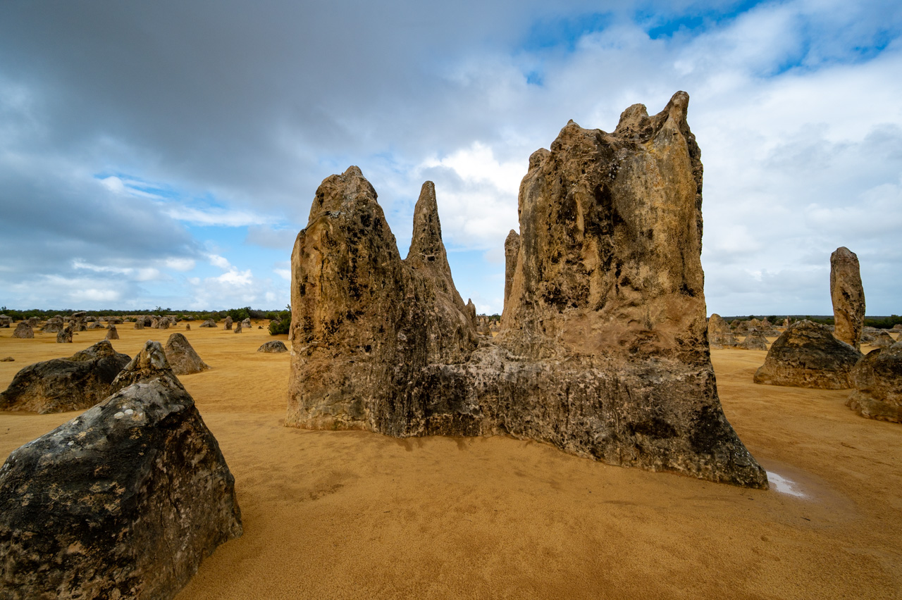 BRAVING THE WEATHER FOR THE PINNACLES