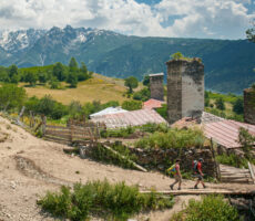 Day 1. 12:34. Entering the village of Murshkeli.