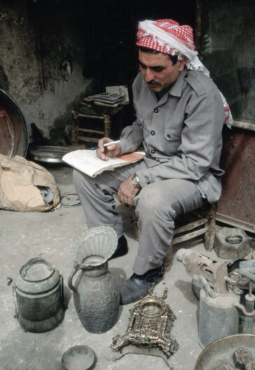 The Copper Souk in Aleppo, known locally as Souk al-Nahhasin, was built in 1539 and is situated within the historic Al-Madina Souq in the heart of Aleppo's Old City. This souk has been a center for copper craftsmanship for centuries, with artisans producing and selling intricately designed copperware. The souk's narrow, covered alleys are lined with shops displaying a variety of copper items, from traditional cookware to decorative pieces.