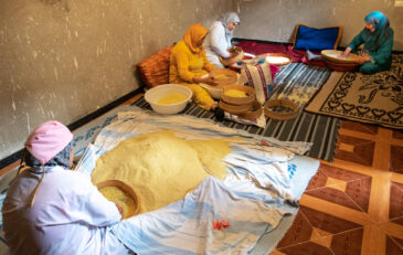Coopérative Tradi Bio Malika, a women’s cooperative dedicated to making products from grains, in Beni-Mella, Morocco. Photo: Michael Major/Crop Trust