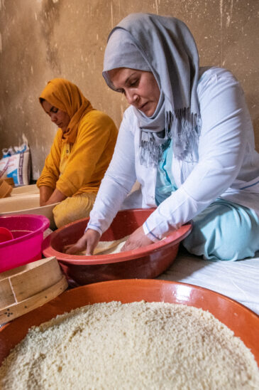 Coopérative Tradi Bio Malika, a women’s cooperative dedicated to making products from grains, in Beni-Mella, Morocco. Photo: Michael Major/Crop Trust