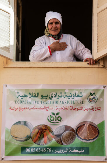 Coopérative Tradi Bio Malika, a women’s cooperative dedicated to making products from grains, in Beni-Mella, Morocco. Photo: Michael Major/Crop Trust