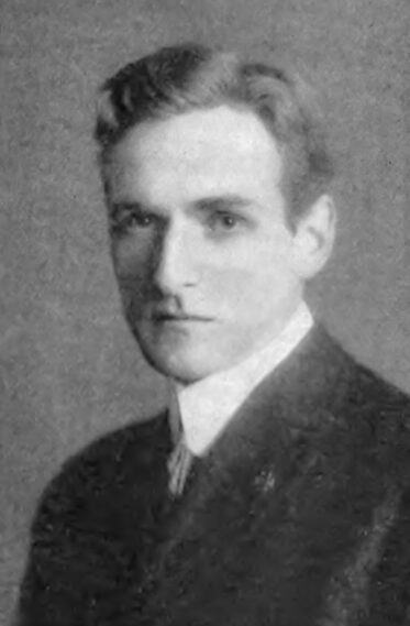 Frederick Ferdinand Moore ca 1913 in publicity photo for his first novel 'The Devil's Admiral'