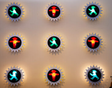 The Ampelmann street crossing icon is a symbol of Berlin and an important component of the tourism business and the East Germany nostalgia movement.