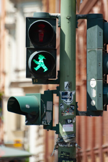The Ampelmann street crossing icon is a symbol of Berlin and an important component of the tourism business and the East Germany nostalgia movement.