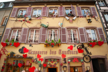 Colmar, Grand Est, France - 11 August 2019: The French Alsatian city of Colmar is renowned for its well-preserved old town, its numerous architectural landmarks, and its museums.