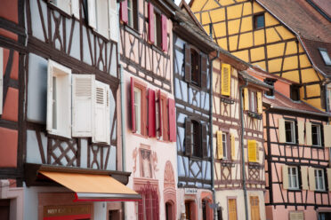 Colmar, Grand Est, France - 11 August 2019: The French Alsatian city of Colmar is renowned for its well-preserved old town, its numerous architectural landmarks, and its museums.