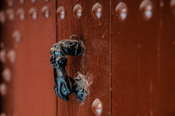 Door knocker, Medina, Marrakesh, Morocco. Photo: Michael Major