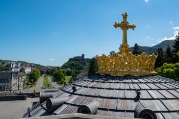 Lourdes is a town in southwestern France, in the foothills of the Pyrenees mountains. It’s known for the Sanctuaires Notre-Dame de Lourdes, or the Domain, a major Catholic pilgrimage site. Each year, millions visit the Grotto of Massabielle (Grotto of the Apparitions) where, in 1858, the Virgin Mary is said to have appeared to a local woman. In the grotto, pilgrims can drink or bathe in water flowing from a spring.