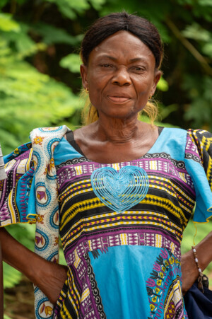 Meeting of RESADE beneficiaries at village of Kéké-kopé, Togo. Improving Agricultural Resilience to Salinity through Development and Promotion of Pro-poor Technologies (RESADE). Visit to Togo, 23-25 August 2023. Photos: MIchael Major for ICBA