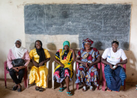 Members of the Jahuur Farmers’ Cooperative attended a training session provided by the Gambian National Agricultural Research Institute (NARI) to learn how to make their own ‘fortified’ porridge using pearl millet, cowpea, maize and groundnut. Improving Agricultural Resilience to Salinity through Development and Promotion of Pro-poor Technologies (RESADE). Visit to The Gambia 27-29 August 2023. Photos: MIchael Major for ICBA