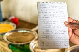 Members of the Jahuur Farmers’ Cooperative attended a training session provided by the Gambian National Agricultural Research Institute (NARI) to learn how to make their own ‘fortified’ porridge using pearl millet, cowpea, maize and groundnut.
Photo taken during a visit to The Gambia on 27-29 August 2023 to document success stories under a project “Improving Agricultural Resilience to Salinity through Development and Promotion of Pro-poor Technologies (RESADE)” implemented by the International Center for Biosaline Agriculture (ICBA) and funded by the International Fund for Agricultural Development (IFAD) and the Arab Bank for Economic Development in Africa (BADEA).
More information about the project can be found at: resade.biosaline.org/
Photo credit: Michael Major for ICBA