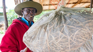 Samuel Williams
The Dehdoyeajay Cooperative in Neekree Community, Grand Bassa, Liberia has planted a community seedbank of improved cowpeas.
Photo taken during a visit to Bassa County, Liberia from 4-5 September 2023 to document success stories under a project “Improving Agricultural Resilience to Salinity through Development and Promotion of Pro-poor Technologies (RESADE)” implemented by the International Center for Biosaline Agriculture (ICBA) and funded by the International Fund for Agricultural Development (IFAD) and the Arab Bank for Economic Development in Africa (BADEA).
More information about the project can be found at: resade.biosaline.org/
Photo credit: Michael Major for ICBA