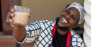 Masego Ramolaise, a farmer in a village near Lentsweletau in southern Botswana, makes sorghum malt from red sorghum. To make sorghum malt, first she soaks sorghum seed overnight. The next day she drains the water, covers the seed and keeps in a dark place for two to three days after which the seeds should have sprouted. The sorghum malt is then taken outside and dried in the sun.
Photo taken during a visit to Botswana from 18-20 October 2023 to document success stories under a project “Improving Agricultural Resilience to Salinity through Development and Promotion of Pro-poor Technologies (RESADE)” implemented by the International Center for Biosaline Agriculture (ICBA) and funded by the International Fund for Agricultural Development (IFAD) and the Arab Bank for Economic Development in Africa (BADEA).
More information about the project can be found at: resade.biosaline.org/
Photo credit: Michael Major for ICBA