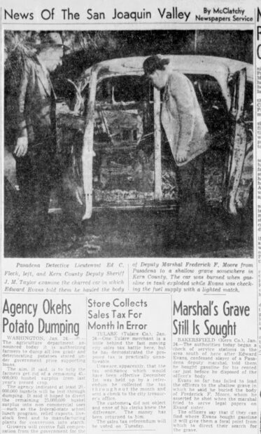 Frederick's burnt out car was found but his remains were not.