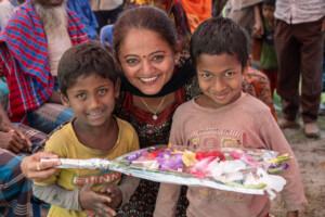 Field Day and Farmers' Gathering on Grasspea Production at Char Areas. Held on 1 March 2023 at Char Bongram, Chilmari, Kurigram, Bangladesh. Conducted by On Farm Research Division, BARI, Alamangar, Rangpur with support by ICARDA. Question session convened by the Crop Trust. Photos: Michael Major for Crop Trust