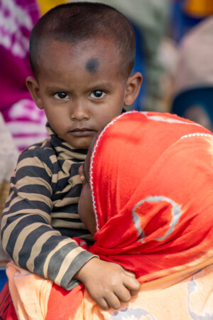 Field Day and Farmers' Gathering on Grasspea Production at Char Areas. Held on 1 March 2023 at Char Bongram, Chilmari, Kurigram, Bangladesh. Conducted by On Farm Research Division, BARI, Alamangar, Rangpur with support by ICARDA. Question session convened by the Crop Trust. Photos: Michael Major for Crop Trust