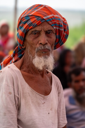 Field Day and Farmers' Gathering on Grasspea Production at Char Areas. Held on 1 March 2023 at Char Bongram, Chilmari, Kurigram, Bangladesh. Conducted by On Farm Research Division, BARI, Alamangar, Rangpur with support by ICARDA. Question session convened by the Crop Trust. Photos: Michael Major for Crop Trust