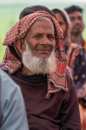 Field Day and Farmers' Gathering on Grasspea Production at Char Areas. Held on 1 March 2023 at Char Bongram, Chilmari, Kurigram, Bangladesh. Conducted by On Farm Research Division, BARI, Alamangar, Rangpur with support by ICARDA. Question session convened by the Crop Trust. Photos: Michael Major for Crop Trust