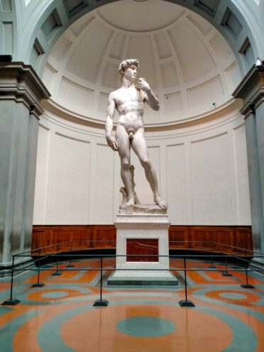 David as seen by Padma after everyone left as the Accademia closed.