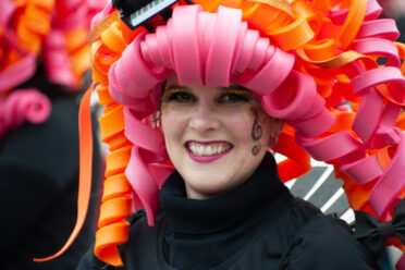Beuel-Limperich, North Rhine-Westphalia / Germany: February 23, 2020. LiKüRa street parade during Karneval season