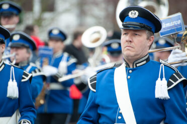 Beuel-Limperich, North Rhine-Westphalia / Germany: February 23, 2020. LiKüRa street parade during Karneval season