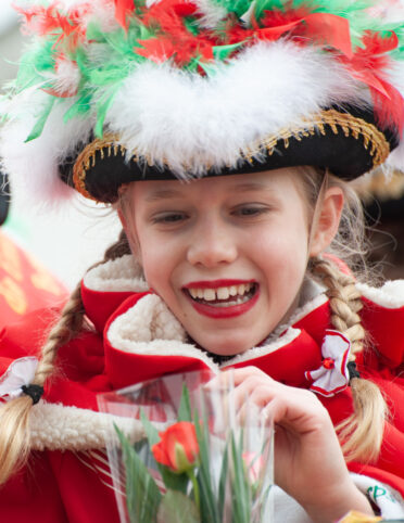 Beuel-Limperich, North Rhine-Westphalia / Germany: February 23, 2020. LiKüRa street parade during Karneval season
