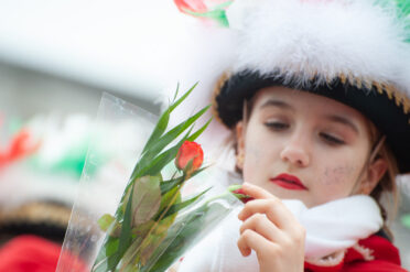 Beuel-Limperich, North Rhine-Westphalia / Germany: February 23, 2020. LiKüRa street parade during Karneval season