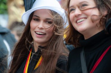 Beuel-Limperich, North Rhine-Westphalia / Germany: February 23, 2020. LiKüRa street parade during Karneval season