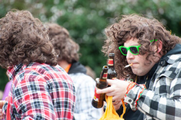 Beuel-Limperich, North Rhine-Westphalia / Germany: February 23, 2020. LiKüRa street parade during Karneval season