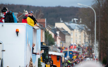 Beuel-Limperich, North Rhine-Westphalia / Germany: February 23, 2020. LiKüRa street parade during Karneval season