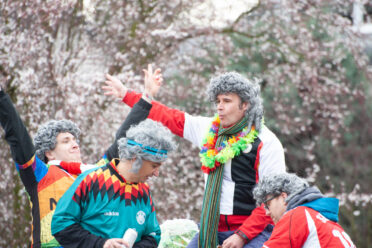 Beuel-Limperich, North Rhine-Westphalia / Germany: February 23, 2020. LiKüRa street parade during Karneval season