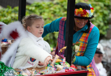Beuel-Limperich, North Rhine-Westphalia / Germany: February 23, 2020. LiKüRa street parade during Karneval season