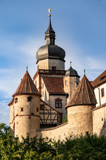 The Marienberg Fortress in Würzburg, a German city in northern Bavaria along the Main River.