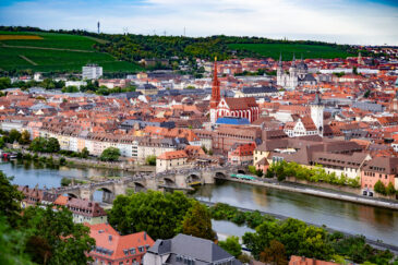 Würzburg is a German city in the Franconia region of northern Bavaria along the Main River. The skyline is dominated by the Marienberg Fortress.