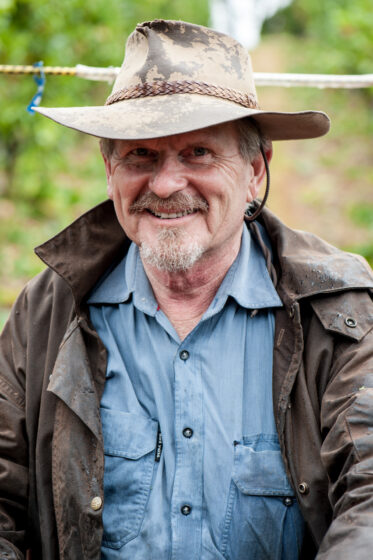 Australian/Argentinian winemaker and viticulturist, Martin Moran, picks Chardonnay grapes at the vineyard of his company Mordrelle Wines in Lenswood the Adelaide Hills of South Australia