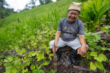 Papa Dewi, a farmer of Manuhing Raya, is happy now to have a secure source of seeds and return to farming..
BOLD WP4 project “Securing the crop diversity of Dayak communities in Manuhing Raya, Central Borneo Indonesia” funded by the Global Crop Diversity Trust in Indonesia.
Photo: Michael Major for Crop Trust