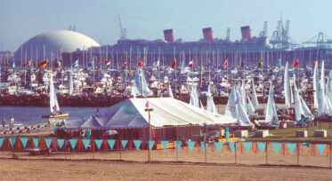 Queen Mary at Long Beach where the sailing events were held