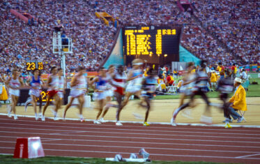 Men’s 10,000 m Final, won by Alberto Cova (Italy)