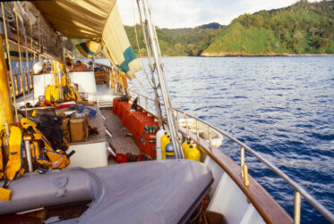 Visit to Cocos Island National Park on board the schooner, Victoria. June 1983.