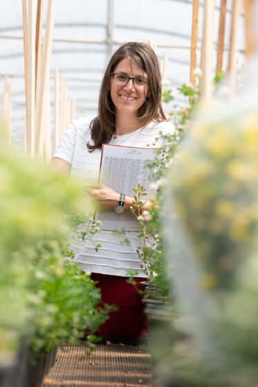 Joud Kayyali began working at ICARDA 13 years ago in Syria. She re-joined ICARDA in Lebanon to continue her work as a research technician in forage legume and range species crops. Photo: Michael Major/Crop Trust
