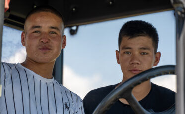 Crop Trust sponsored visit to Kazakhstan and Kyrgyzstan from 15-28 July to document alfalfa pre-breeding project. Photo: Michael Major for Crop Trust