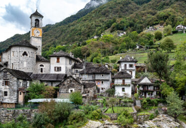 Lavertezzo in the Verzasca Valley of the Swiss canton of Ticino.