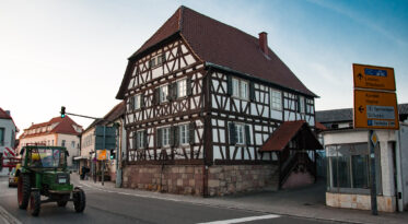 The oldest house still standing in Herxheim. It was built in the mid 16th century. (c)Michael Major